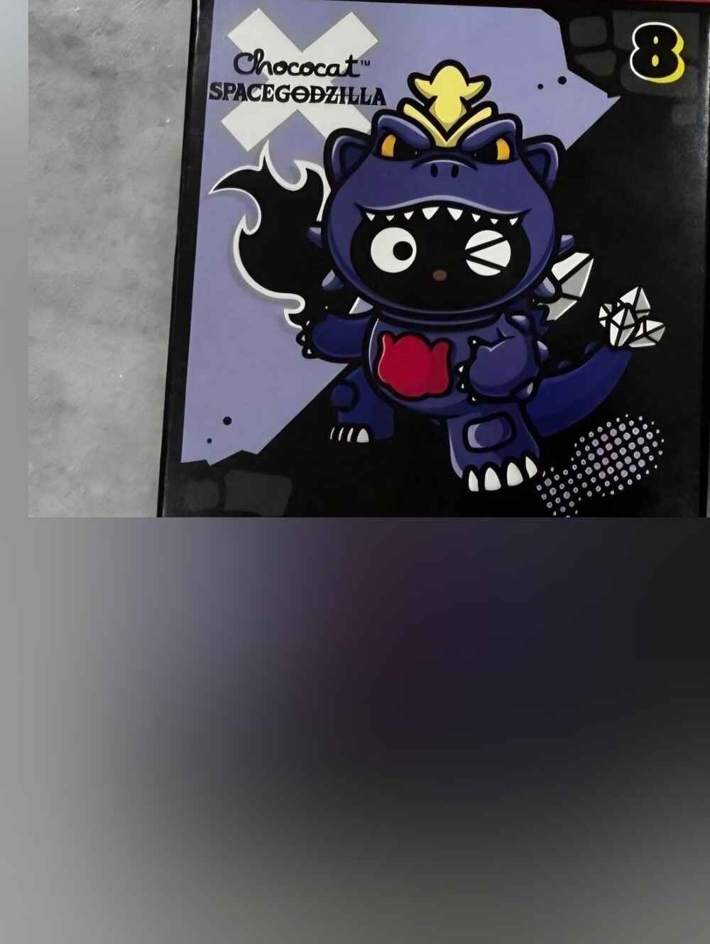 Chococat SpaceGodzilla Purple Vinyl Collectible Figure - Kids Toys - Picture 2 of 2
